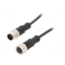 Cablu pentru senzori și automatizări M12 1m | Electronic-mag.ro | Componente Electronice