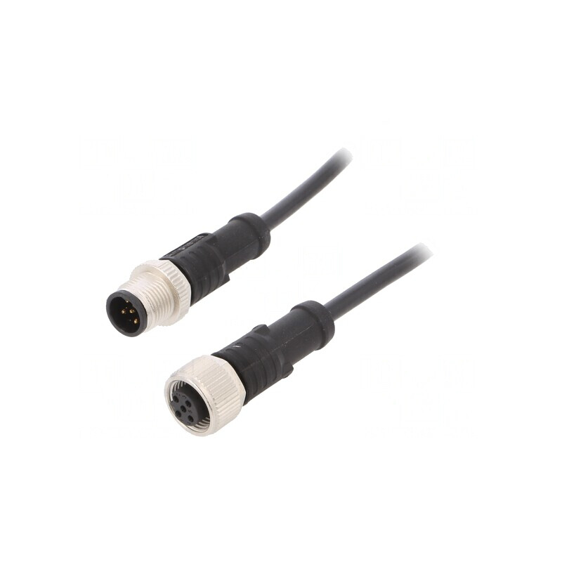 Cablu pentru senzori și automatizări M12 1m | Electronic-mag.ro | Componente Electronice