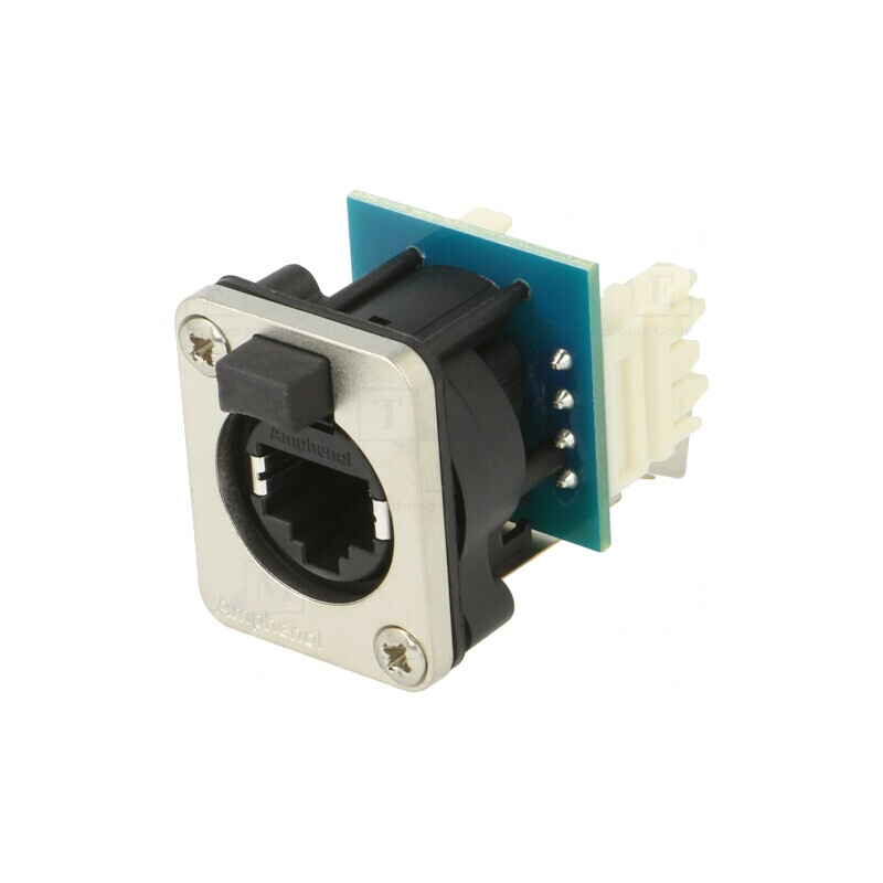 Conector Ethernet Montabil pe Șasiu cu Capac IP54 RJXS8FD6110 | Electronic-mag.ro | Componente Electronice