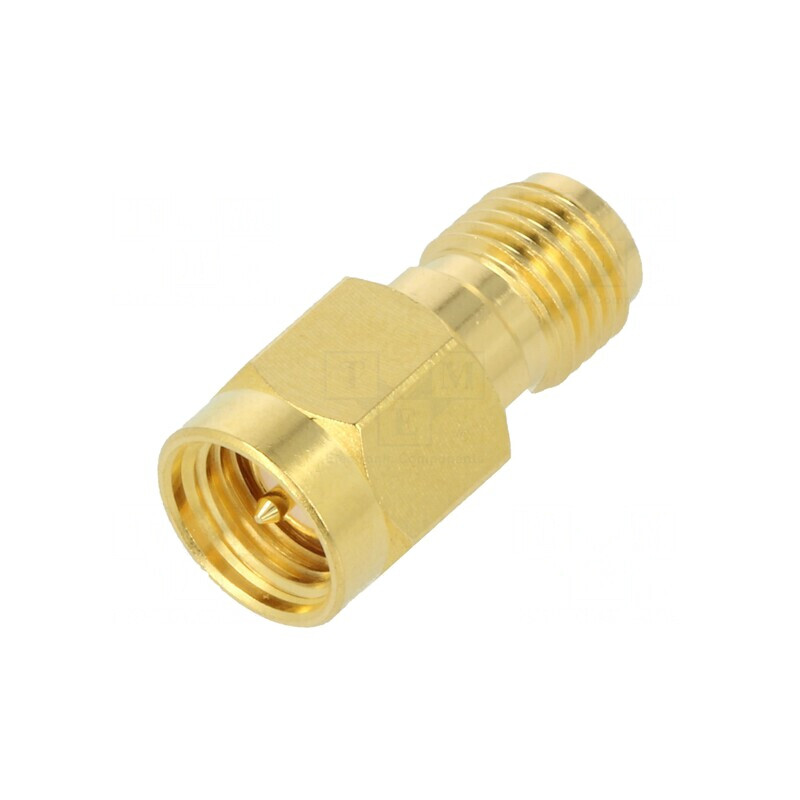 Adaptor SMA Tată-Mamă Aurit 50Ω PTFE | Electronic-mag.ro | Componente Electronice