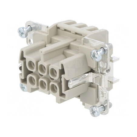 Conector HDC EPIC H-BE 6 6 PE Inserturi Contact Mamă | Electronic-mag.ro | Componente Electronice