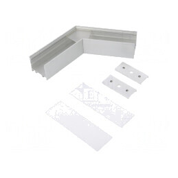 Conector 120° Aluminiu Argintiu Anodat VARIO30 | Electronic-mag.ro | Componente Electronice
