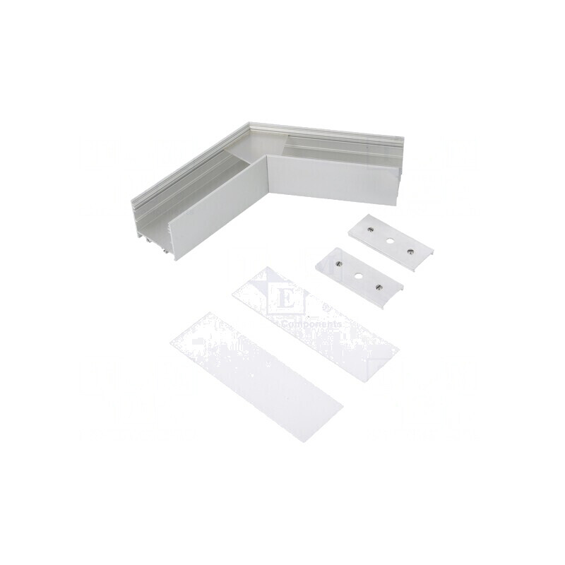Conector 120° Aluminiu Argintiu Anodat VARIO30 | Electronic-mag.ro | Componente Electronice