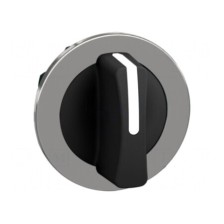 Comutator rotativ 30mm 3 poziții negru | Electronic-mag.ro | Componente Electronice