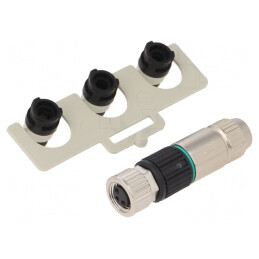 Conector M8 Mamă 3PIN pe Cablu Slimline 4A IP67 | Electronic-mag.ro | Componente Electronice