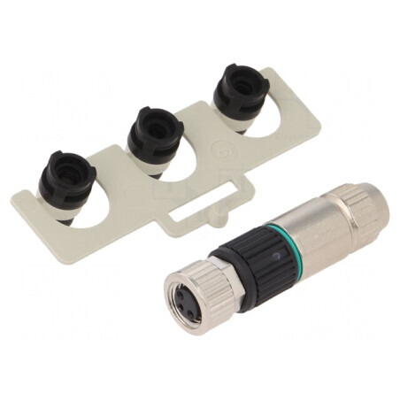 Conector M8 Mamă 3PIN pe Cablu Slimline 4A IP67 | Electronic-mag.ro | Componente Electronice