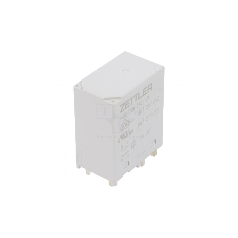 Releu electromagnetic de putere 12VDC 35A PCB DPST | Electronic-mag.ro | Componente Electronice