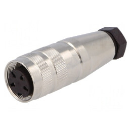 Conector M16 Mufă Mamă 4 PIN 5A 300V Drept | Electronic-mag.ro | Componente Electronice