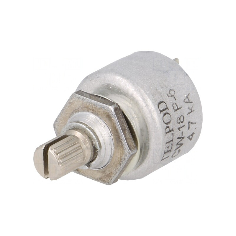 Potențiometru axial 4,7kΩ 1W linear | Electronic-mag.ro | Componente Electronice