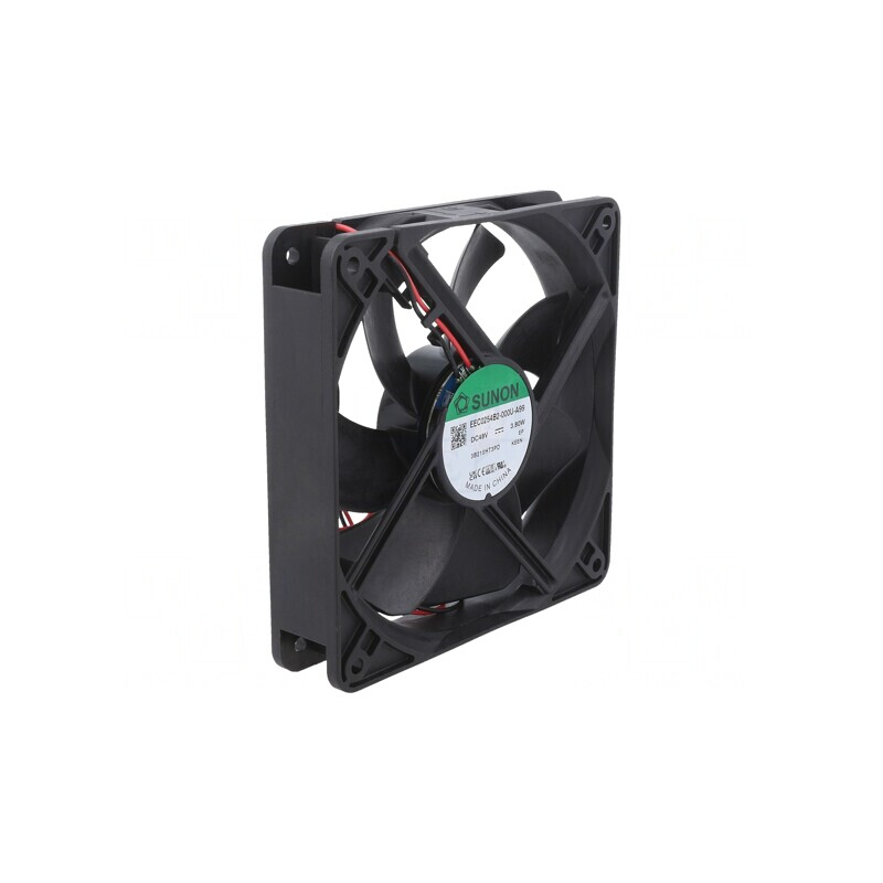 Ventilator DC Axial 48V 120x120x25mm 158m3/h 40.5dBA | Electronic-mag.ro | Componente Electronice