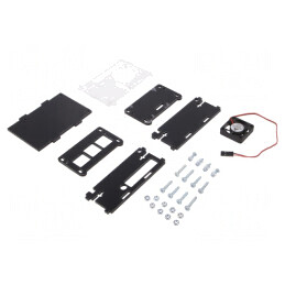 Carcasă neagră din plastic pentru Raspberry Pi 4 B | Electronic-mag.ro | Componente Electronice