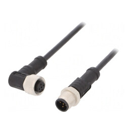Cablu Senzori Automatizări M12 1m Mufă-Mufă | Electronic-mag.ro | Componente Electronice