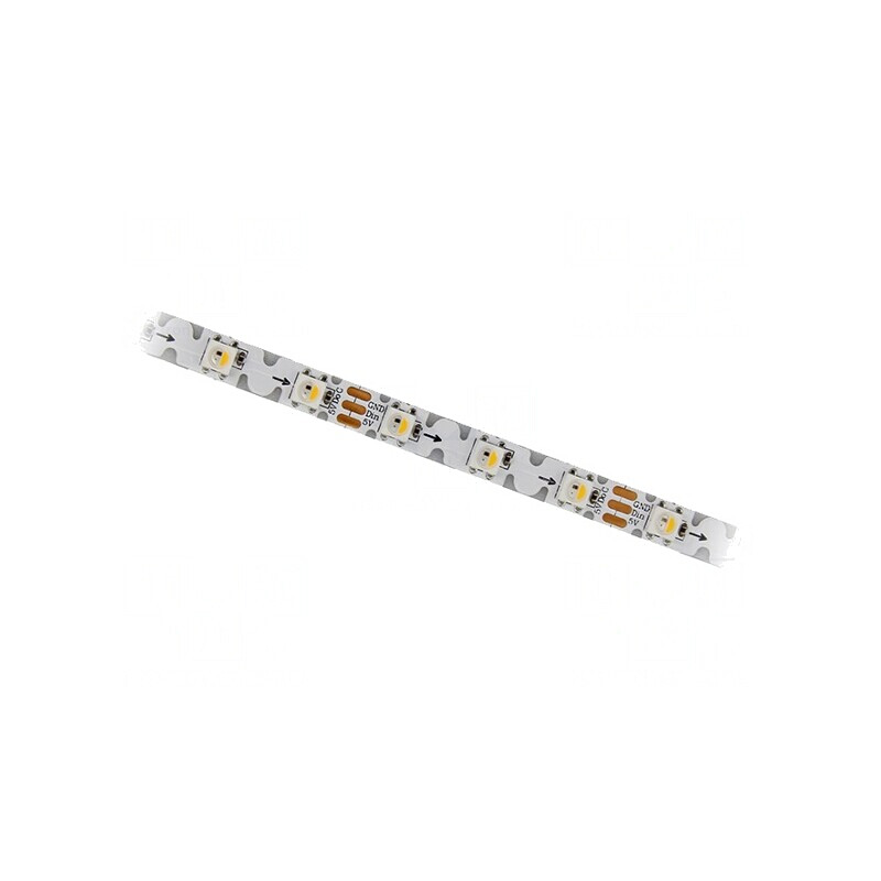 Bandă LED RGB Programabilă 5050 5V 60 LED/m PCB Albă | Electronic-mag.ro | Componente Electronice
