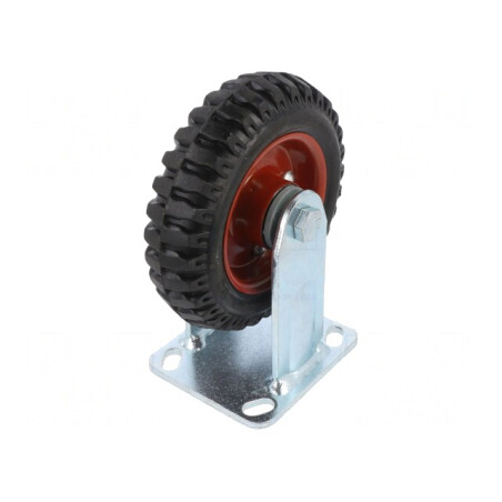 Roată transport rigidă 160mm 150kg gumă | Electronic-mag.ro | Componente Electronice