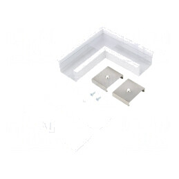 Conector 90° Alb Aluminiu VARIO30-07 | Electronic-mag.ro | Componente Electronice