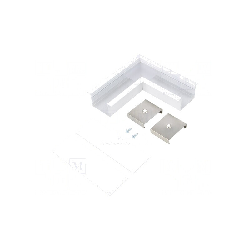 Conector 90° Alb Aluminiu VARIO30-07 | Electronic-mag.ro | Componente Electronice