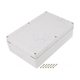 Carcasă Universală 140x210x60mm cu Bucșă din Alamă TM ABS | Electronic-mag.ro | Componente Electronice
