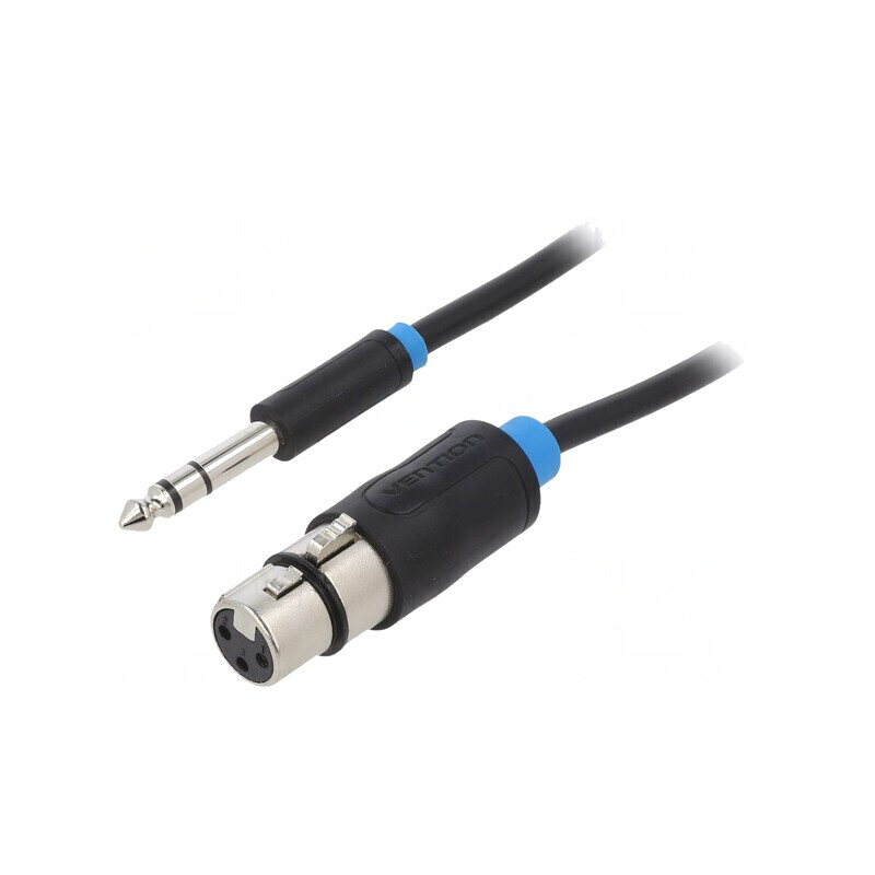 Cablu Jack 6,3mm la XLR Feminin 3 Pin 15m Negru PVC | Electronic-mag.ro | Componente Electronice Cablu Jack 6,3mm la XLR Feminin 3 Pin 15m Negru PVC | Electronic-mag.ro | Componente Electronice