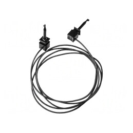 Cablu de măsurare 5A clips cârlig ambele părţi negru | Electronic-mag.ro | Componente Electronice