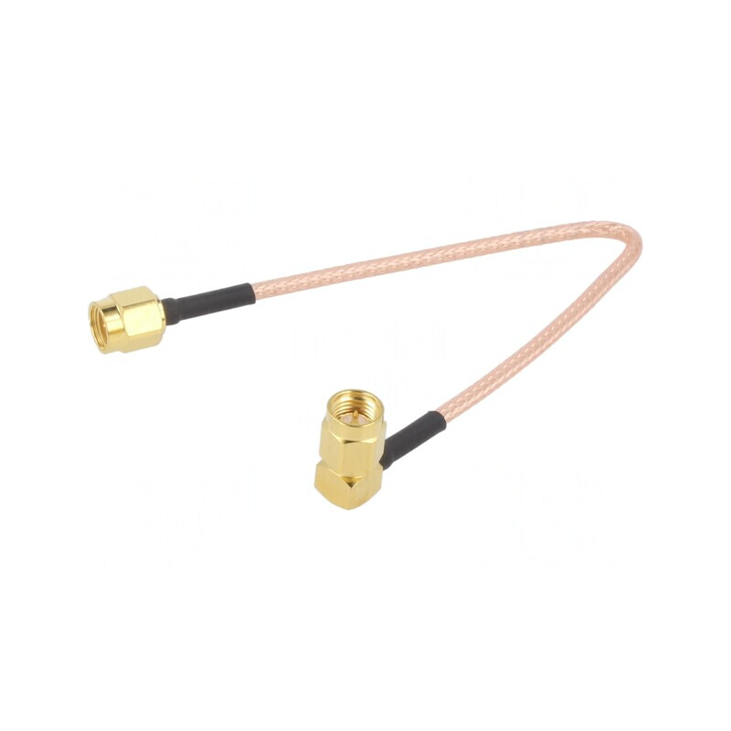 Cablu SMA 50Ω 0,15m Ecranat în Unghi | Electronic-mag.ro | Componente Electronice