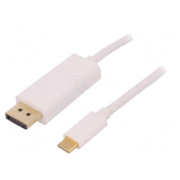 Adaptor DisplayPort 1.2 USB 3.1 1m Alb | Electronic-mag.ro | Componente Electronice