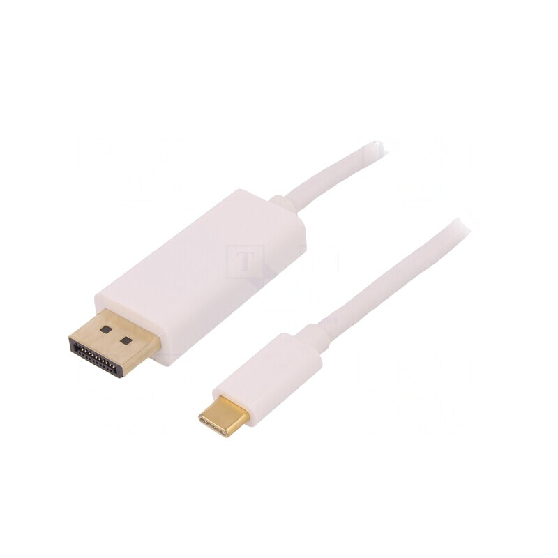 Adaptor DisplayPort 1.2 USB 3.1 1m Alb | Electronic-mag.ro | Componente Electronice Adaptor DisplayPort 1.2 USB 3.1 1m Alb | Electronic-mag.ro | Componente Electronice