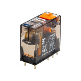 Releu electromagnetic DPDT 24VDC 8A | Electronic-mag.ro | Componente Electronice