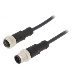 Cablu senzori/automatizări M12-M12 1m | Electronic-mag.ro | Componente Electronice