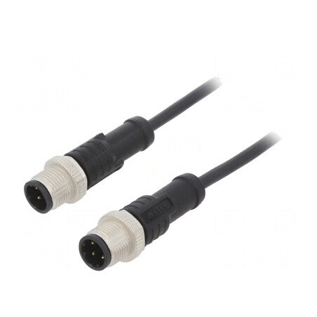 Cablu senzori automatizări M12 1m | Electronic-mag.ro | Componente Electronice