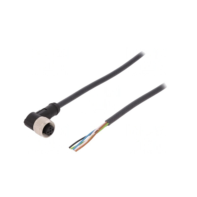 Cablu de Conectare M12 5-PIN Unghi 2m 60VAC 4A PUR | Electronic-mag.ro | Componente Electronice Cablu de Conectare M12 5-PIN Unghi 2m 60VAC 4A PUR | Electronic-mag.ro | Componente Electronice