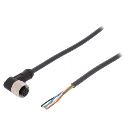 Cablu de Conectare M12 5-PIN Unghi 2m 60VAC 4A PUR | Electronic-mag.ro | Componente Electronice