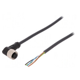 Cablu de Conectare M12 5-PIN Unghi 2m 60VAC 4A PUR | Electronic-mag.ro | Componente Electronice