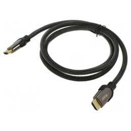 Cablu HDMI 2.1 Textil 1,5m Negru