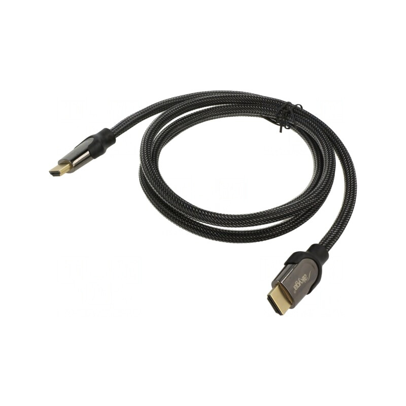 Cablu HDMI 2.1 Textil 1,5m Negru | Electronic-mag.ro | Componente Electronice