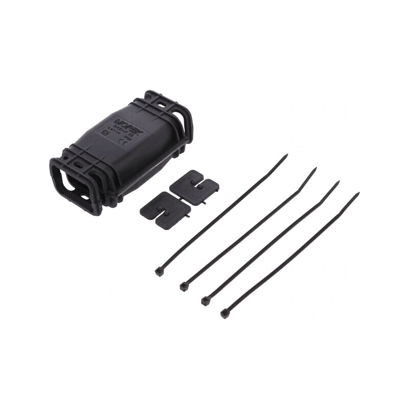 Mufă cu Gel Polipropilenă Neagră IP68 100mm | Electronic-mag.ro | Componente Electronice