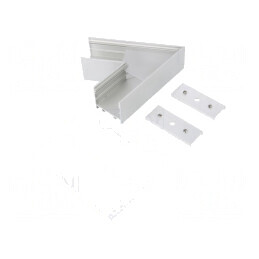 Conector de Aluminiu Anodizat 60° Argintiu VARIO30-02 | Electronic-mag.ro | Componente Electronice