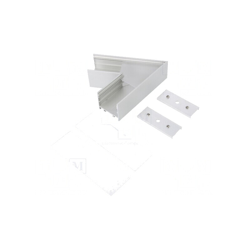 Conector de Aluminiu Anodizat 60° Argintiu VARIO30-02 | Electronic-mag.ro | Componente Electronice