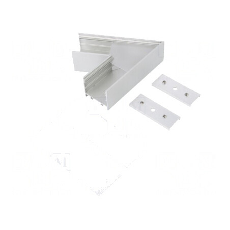 Conector de Aluminiu Anodizat 60° Argintiu VARIO30-02 | Electronic-mag.ro | Componente Electronice