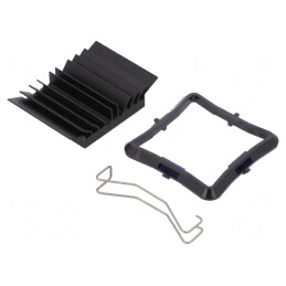 Radiator BGA Negru cu Aripioare 31x31mm | Electronic-mag.ro | Componente Electronice