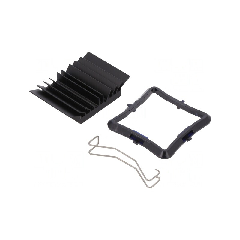 Radiator BGA Negru cu Aripioare 31x31mm | Electronic-mag.ro | Componente Electronice