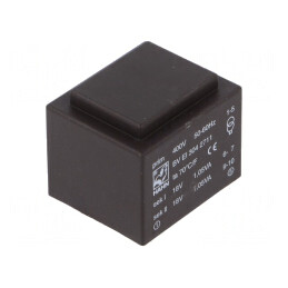 Transformator încapsulat 2,1VA 18V 58mA PCB | Electronic-mag.ro | Componente Electronice