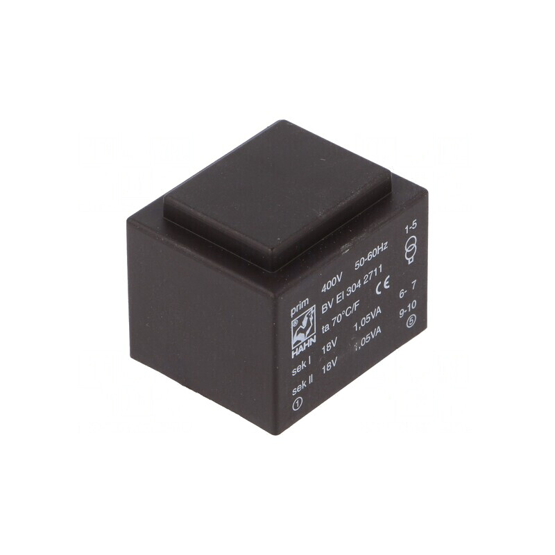 Transformator încapsulat 2,1VA 18V 58mA PCB | Electronic-mag.ro | Componente Electronice Transformator încapsulat 2,1VA 18V 58mA PCB | Electronic-mag.ro | Componente Electronice