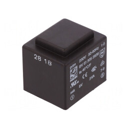 Transformator Încapsulat 3VA 230VAC 8V 375mA PCB | Electronic-mag.ro | Componente Electronice