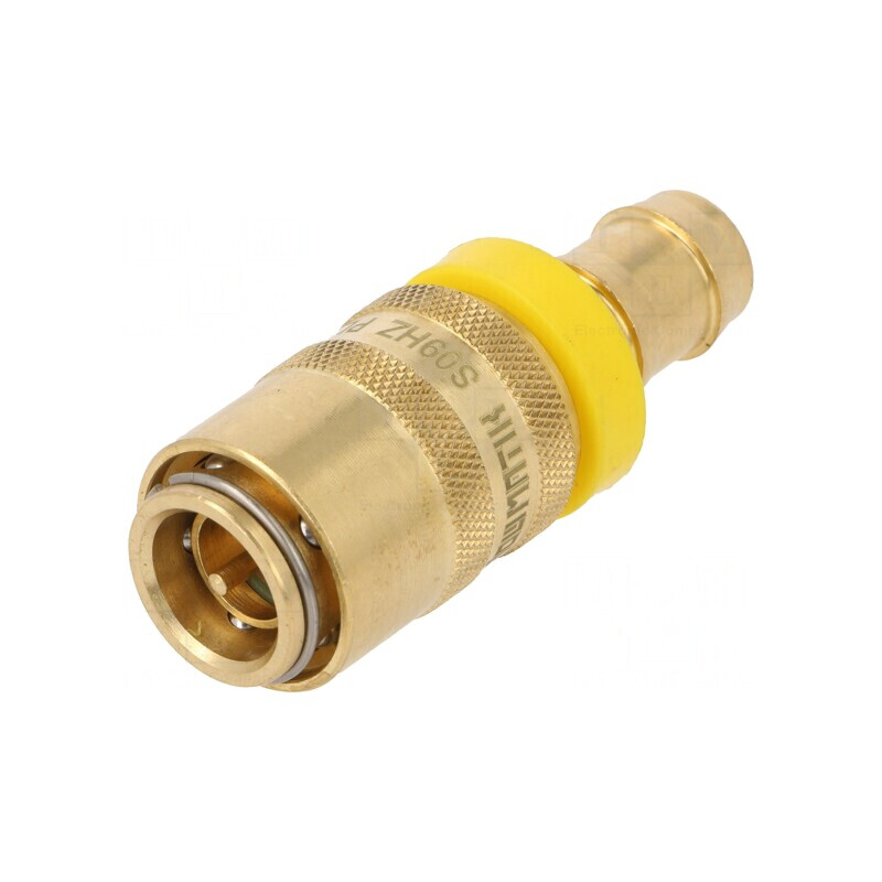 Conector rapid alamă cu supapă 15 bar | Electronic-mag.ro | Componente Electronice