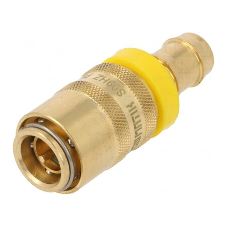 Conector rapid alamă cu supapă 15 bar | Electronic-mag.ro | Componente Electronice