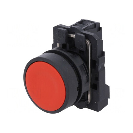 Comutator Acționat Prin Apăsare 22mm 1 NC Roșie | Electronic-mag.ro | Componente Electronice