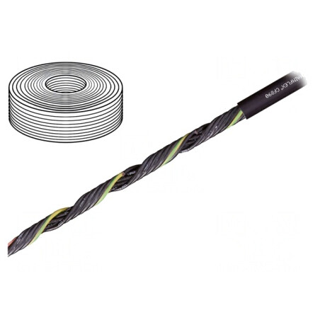 Cablu de Control Chainflex CF890 25G0,75mm2 PUR Negru | Electronic-mag.ro | Componente Electronice