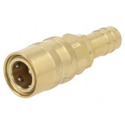 Conector rapid cu supapă max.15bar alamă FPM | Electronic-mag.ro | Componente Electronice