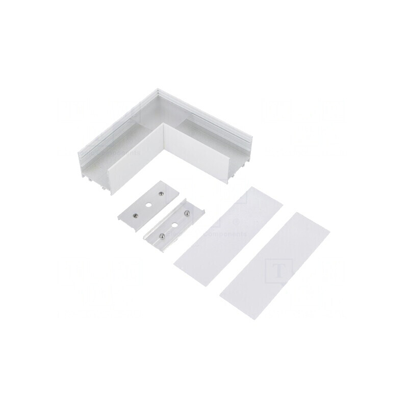Conector 90° Alb Aluminiu VARIO30-02 | Electronic-mag.ro | Componente Electronice