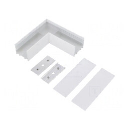 Conector 90° Alb Aluminiu VARIO30-02 | Electronic-mag.ro | Componente Electronice